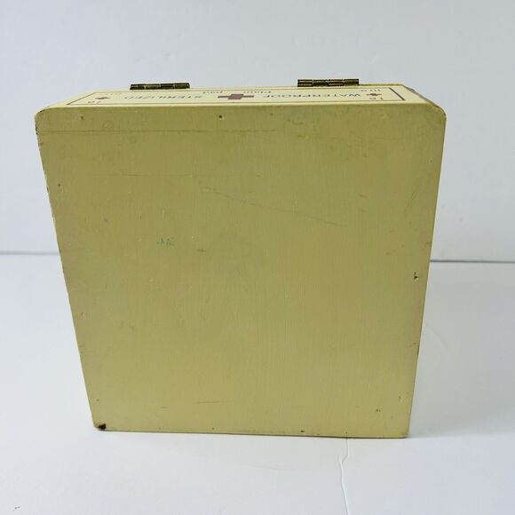 Vintage Official Scout Decorative Wood Box First Aid Kit Images Hinged 6X6" - Picture 5 of 9